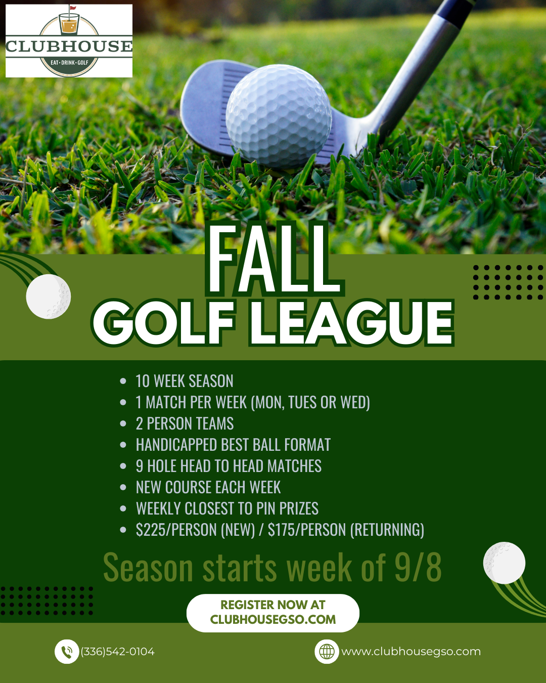 Fall 2025 Golf League Fall 2025 Golf League